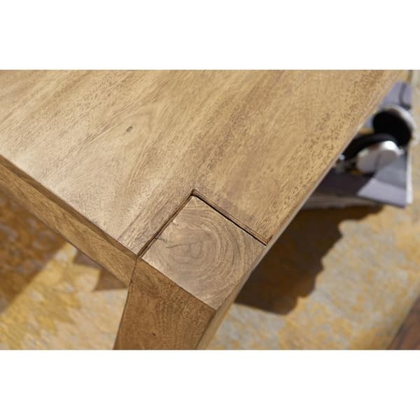 Rootz Sofabord - Sofabord - Massivt træ - Acacia - 110 x 60 cm - Rektangulært - Naturlig