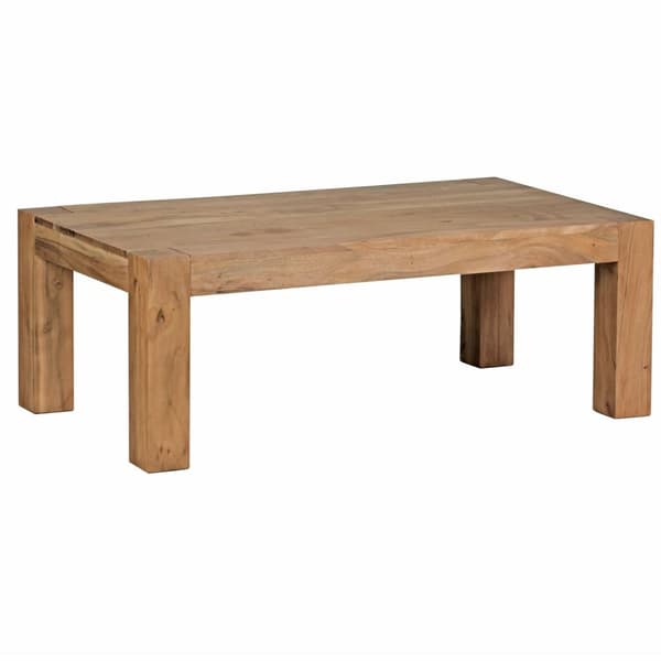 Rootz Sofabord - Sofabord - Massivt træ - Acacia - 110 x 60 cm - Rektangulært - Naturlig