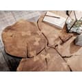 Miniatyrbillede 2 af 6: Rootz Sofabord - Sofabord - Massivt træ - Acacia - Træstamme - Brun - Metal - 115 x 70 x 40 cm