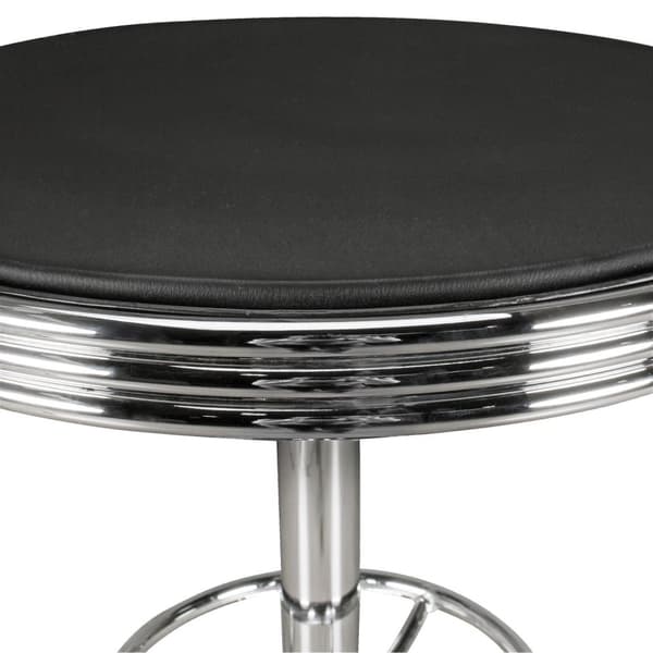 Rootz Barbord - American Diner - Bistrobord - Högt bord - Ståbord - Svart - Aluminium