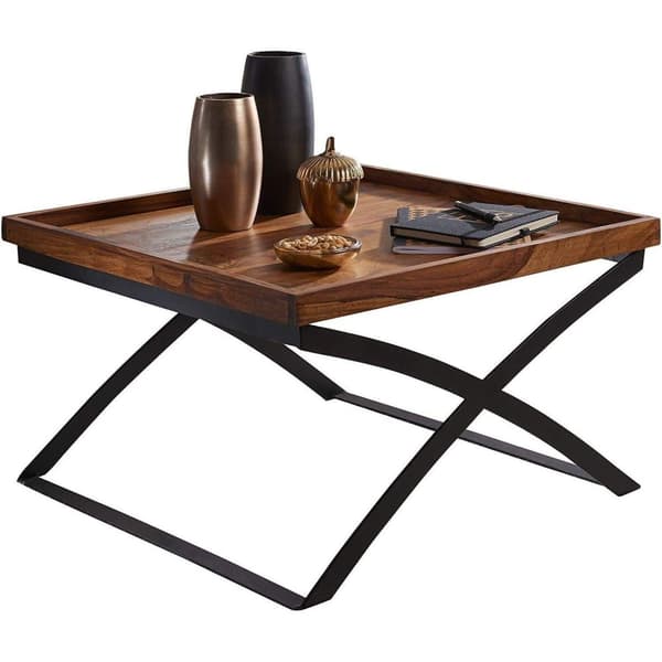 Rootz Industrial Soffbord - Vardagsrumsbord i trä - Trä - 63 x 39 x 63 cm