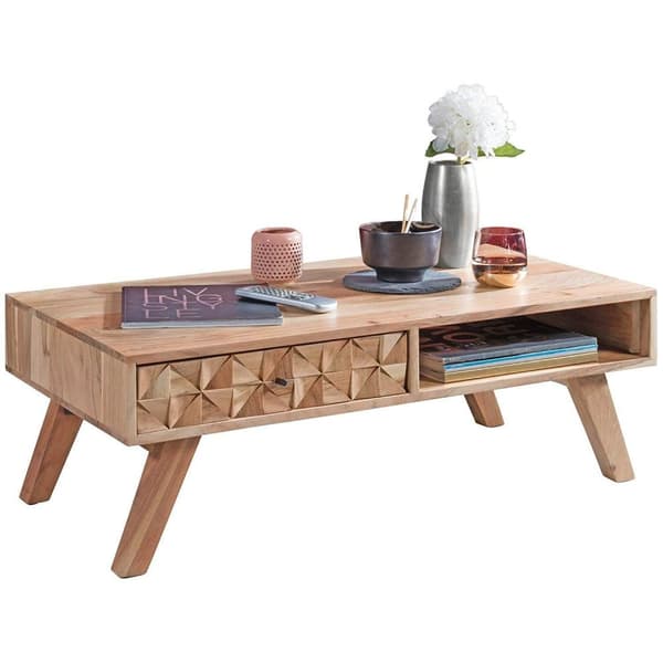 Rootz Sofabord Træ - Håndlavet Sofabord - Sofabord - Akacietræ - 95 x 35 x 50 cm