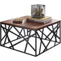 Miniatyrbillede 1 af 7: Rootz Industrial Sofabord - Metalstel - Stuebord - Træ - 60 x 35 x 60 cm