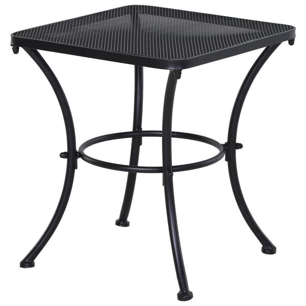 Rootz Have Sofabord - Tebord - Sidebord - Firkantet bord - Metal - Sort - 45 x 45 x 50 cm