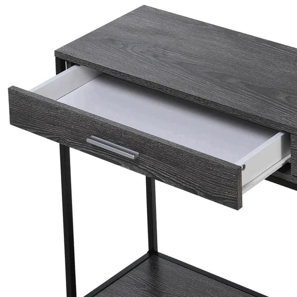 Rootz Console Table - Entrance Table - Side Table - Table - 2 Drawers - Grey - 120 x 30 x 81.5 cm