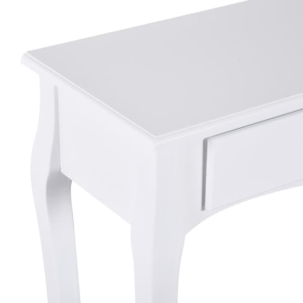 Rootz-konsolipöytä - Konsolipöytä - 2 laatikkoa - Puinen - MDF-Ivory - Valkoinen - 100x33x75cm
