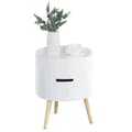 Miniatyrbillede 1 af 4: Rootz Side Table - Bedside Table - Sofa Table - 2 Storage Spaces - Coffee Table - Living Room - Wood - White