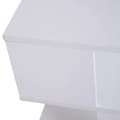 Miniatyrbild 7 av 11: Nancy's Vinings Bijzettafel - Nachtkastje - Opbergutrymme - Två nivåer - Design - Bewerkt Hout - Svart/Vit - 40 x 40 x 43 cm