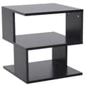 Miniatyrbillede 11 af 11: Rootz Side Table - 2-tier Side Table - Bed Table With Modern Design - Coffee Table For Office - Living Room - Dining Room - Black - 40 x 40 x 43 cm