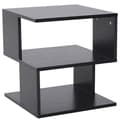 Miniatyrbillede 1 af 11: Rootz Side Table - 2-tier Side Table - Bed Table With Modern Design - Coffee Table For Office - Living Room - Dining Room - Black - 40 x 40 x 43 cm