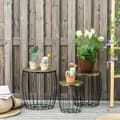Miniatyrbillede 2 af 5: Rootz Sofabord - Bordbakker - Havebord - Metal - 38 cm x 38 cm x 41 cm