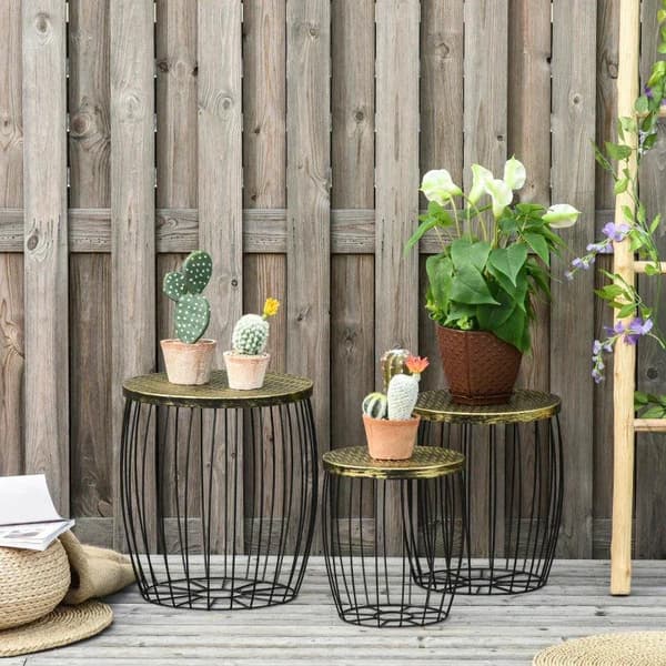 Rootz Sofabord - Bordbakker - Havebord - Metal - 38 cm x 38 cm x 41 cm