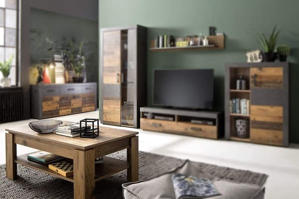 Rootz Soffbord - Soffbord - Brunt och Svart - 110 x 47 x 65 cm