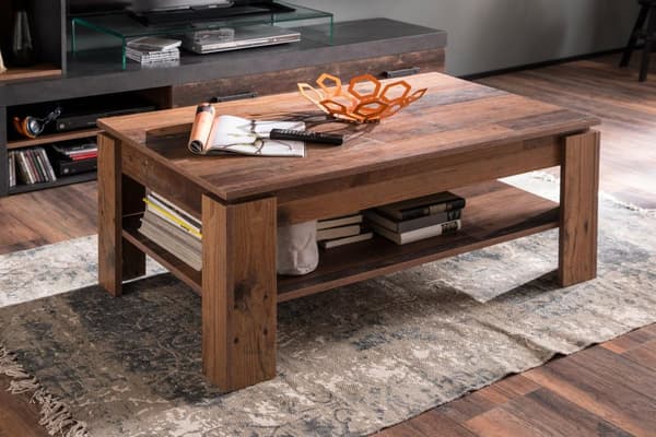 Rootz Soffbord - Soffbord - Brunt och Svart - 110 x 47 x 65 cm