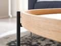 Pikkukuva 5 / 7: Rootz sohvapöytä 78x78x40 cm sohvapöytä puuta - metalli olohuoneen pöytä tammi - Designhuoneen pöytä moderni pyöreä - Puinen sohvapöytä - Olohuoneen p