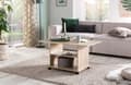 Miniatyrbillede 3 af 7: Rootz Design sofabord 95 x 51 x 54,5 cm Sonoma drejeligt med hjul - Sofabord Sofabord - Sofabord Loungebord - Sofabord med opbevaringsplads