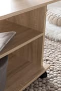 Miniatyrbillede 4 af 7: Rootz Design sofabord 95 x 51 x 54,5 cm Sonoma drejeligt med hjul - Sofabord Sofabord - Sofabord Loungebord - Sofabord med opbevaringsplads