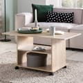 Miniatyrbillede 2 af 7: Rootz Design sofabord 95 x 51 x 54,5 cm Sonoma drejeligt med hjul - Sofabord Sofabord - Sofabord Loungebord - Sofabord med opbevaringsplads