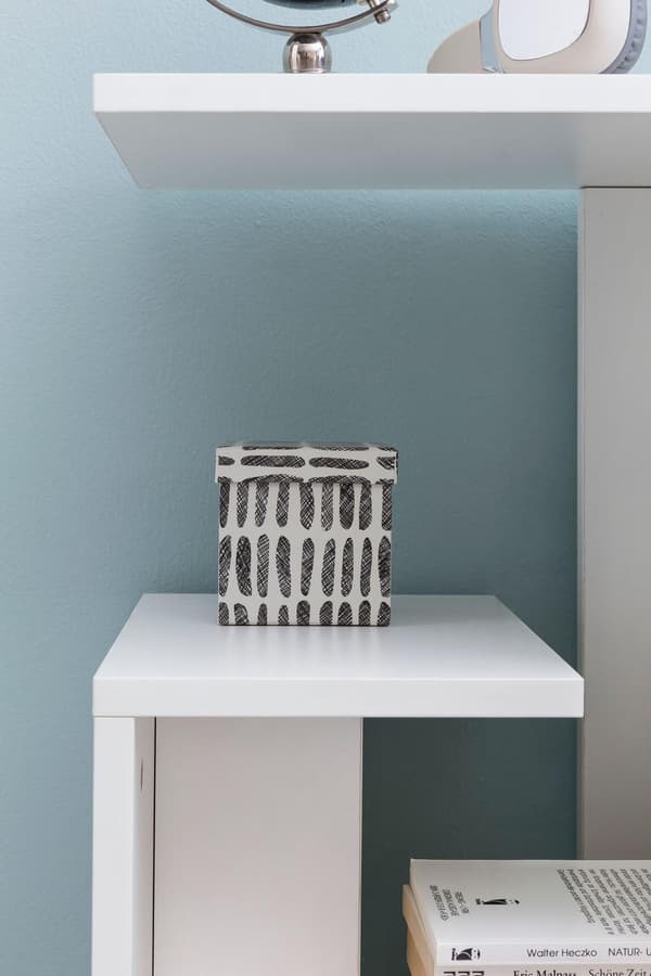 Rootz sidebord 35x29,5x60 cm træ Hvid Design Cantilever sofa - Sofabord lille moderne - Lille sofabord firkantet - Sofabord højt - Smalt bord stue