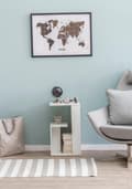 Miniatyrbillede 2 af 7: Rootz sidebord 35x29,5x60 cm træ Hvid Design Cantilever sofa - Sofabord lille moderne - Lille sofabord firkantet - Sofabord højt - Smalt bord stue