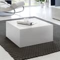 Miniatyrbild 1 av 7: Rootz soffbord 60 x 60 x 30 cm högblank MDF vitlackerad - Design vardagsrumsbord Kub fyrkantig - Lounge sidobord kubform