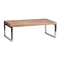 Miniatyrbillede 1 af 7: Rootz sofabord massivt træ Acacia 120 cm bredt spisebord design mørkebrunt bord i landstil