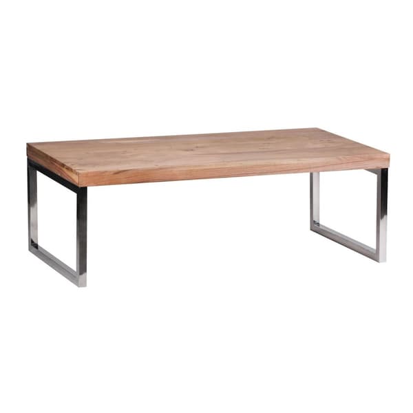 Rootz sofabord massivt træ Acacia 120 cm bredt spisebord design mørkebrunt bord i landstil