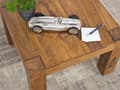 Miniatyrbild 6 av 7: Rootz soffbord massivt trä sheesham 60 cm brett vardagsrumsbord design mörkbrunt sidobord i lantlig stil