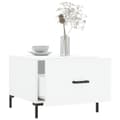 Miniatyrbilde 4 av 11: vidaXL Salongbord 2 stk hvit 50x50x40 cm konstruert tre