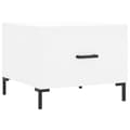 Miniatyrbilde 5 av 11: vidaXL Salongbord 2 stk hvit 50x50x40 cm konstruert tre