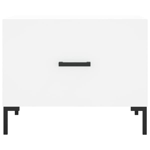 vidaXL Salongbord 2 stk hvit 50x50x40 cm konstruert tre