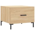 Pikkukuva 5 / 11: vidaXL Sohvapöydät 2 kpl Sonoma-tammi 50x50x40 cm tekninen puu