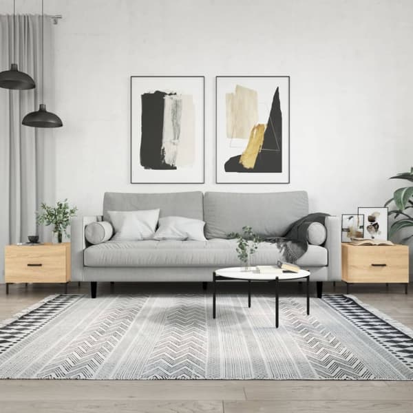 vidaXL Sohvapöydät 2 kpl Sonoma-tammi 50x50x40 cm tekninen puu
