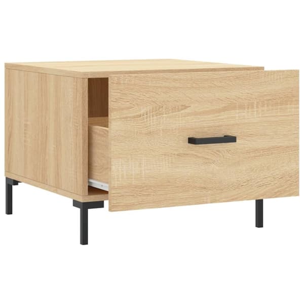 vidaXL Salongbord 2 stk sonoma eik 50x50x40 cm konstruert tre