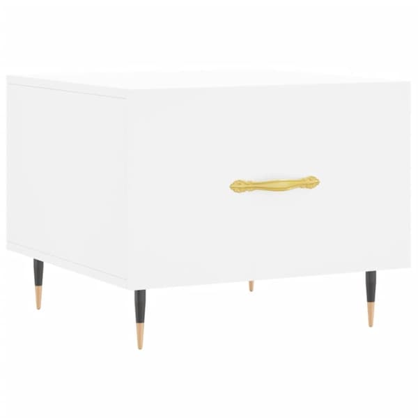 vidaXL Salongbord 2 stk hvit 50x50x40 cm konstruert tre