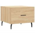 Miniatyrbillede 5 af 11: vidaXL sofaborde 2 stk. 50x50x40 cm konstrueret træ sonoma-eg