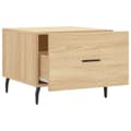 Miniatyrbillede 7 af 11: vidaXL sofaborde 2 stk. 50x50x40 cm konstrueret træ sonoma-eg