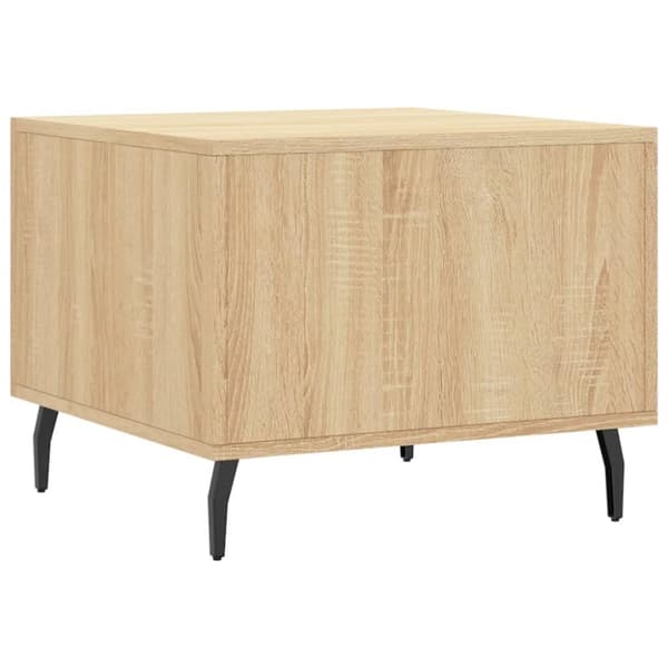 vidaXL sofaborde 2 stk. 50x50x40 cm konstrueret træ sonoma-eg
