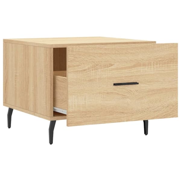 vidaXL Salongbord 2 stk sonoma eik 50x50x40 cm konstruert tre