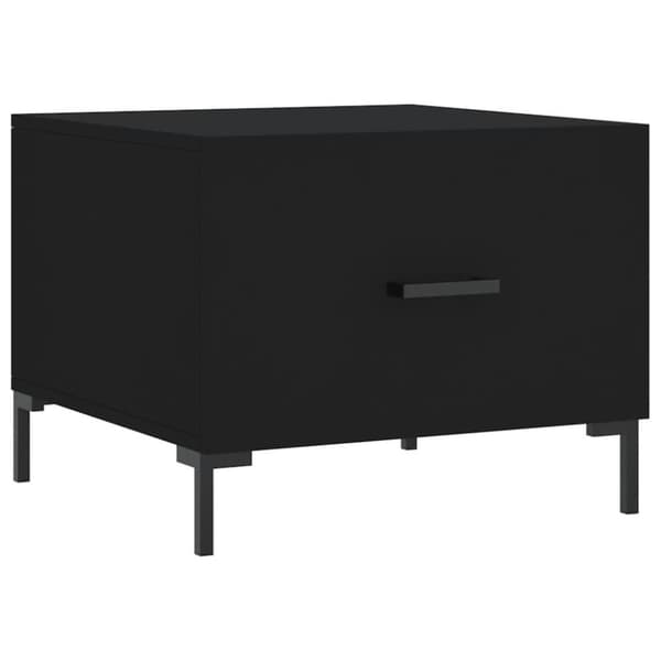 vidaXL Soffbord 2 st svart 50x50x40 cm konstruerat trä