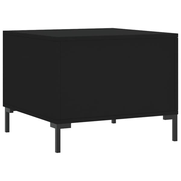 vidaXL Soffbord 2 st svart 50x50x40 cm konstruerat trä