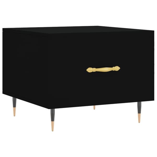 vidaXL sofaborde 2 stk. 50x50x40 cm konstrueret træ sort