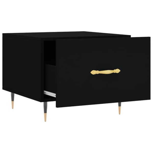 vidaXL sofaborde 2 stk. 50x50x40 cm konstrueret træ sort
