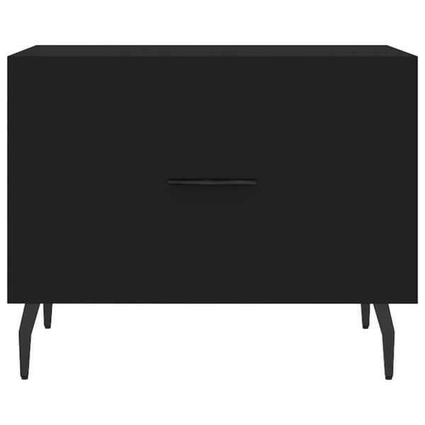 vidaXL Sohvapöydät 2 kpl musta 50x50x40 cm tekninen puu
