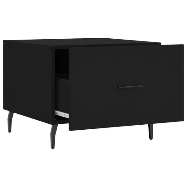 vidaXL Sohvapöydät 2 kpl musta 50x50x40 cm tekninen puu