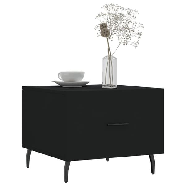 vidaXL Sohvapöydät 2 kpl musta 50x50x40 cm tekninen puu