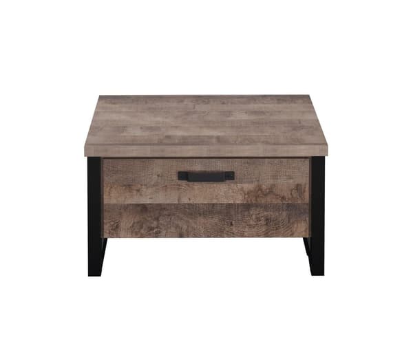 Rootz Coffee Table - Modern Centerpiece - Living Room Stand - Elegant Furniture - Homely Accent - Lounge Display - Brown & Black - 80 x 45 x 80 cm
