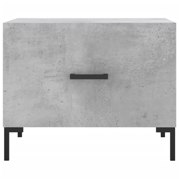 vidaXL sofaborde 2 stk. 50x50x40 cm konstrueret træ betongrå