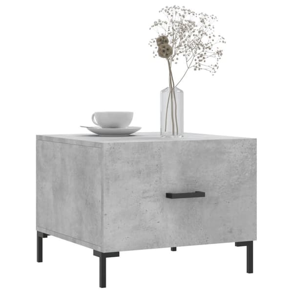 vidaXL sofaborde 2 stk. 50x50x40 cm konstrueret træ betongrå