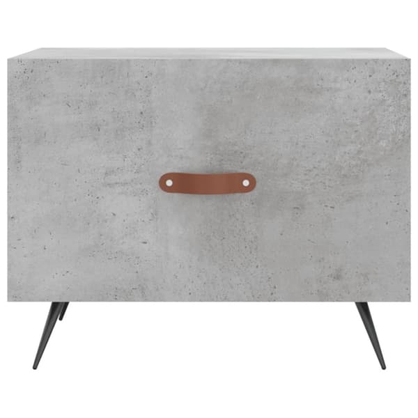 vidaXL Salongbord 2 stk betonggrå 50x50x40 cm konstruert tre